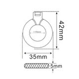 13.56Mhz RFID Halka Tip Tag Kırmızı Nfc UID Kimlik No Değiştirilebilir Etiket Anahtarlık Manyetik Ka