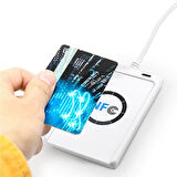 ACR122U 13.56Mhz Rfid Okuyucu Yazıcı Usb Kopyalayıcı Nfc Manyetik Kart Anahtarlık Etiket Okuyucu