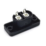 220V 5A AC Dişi Power Giriş Soketi C7 2 Pin Panel Montaj Tip Elektrik Güç Kablo Bağlantı Konnektörü