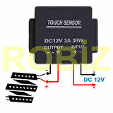 Ayna Dokunmatik Led Anahtar Dimmer DC 12V 3A 36W Açma Kapama Akıllı Ev Aydınlatma Banyo Dekoratif