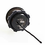 Yuvarlak Voltmetre Termometre 12V 24V Panel Tip Montaj Dijital Kırmızı Renk Led Sıcaklık Isı Voltaj