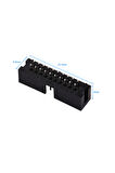 2x10 Pin Erkek Box Header Çift Sıra 180 Derece 2.54mm PCB Montaj Konnektör IDC Soket Breadboard Pcb