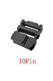 2x5 Pin IDC Konnektör 10 Pin Kablo Soketi 2.54mm 180 Derece Dişi Header Devre PCB Bağlantı Parçası