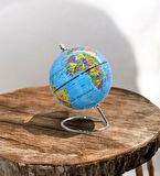 Dönen Küre Dünya Haritası Dekoratif Çap: 15 cm 