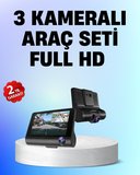 Full HD 1080P 3 Kameralı Araç DVR – Gece Görüşlü ve G-Sensörlü Güvenlik ?