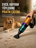 Yüksek Çekiş Gücüne Sahip Şarjlı El Süpürgesi Araç ve Ev Kullanımına Uyg