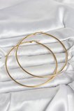 316L Çelik Gold Renk 80 mm Kadın Halka Küpe 5886