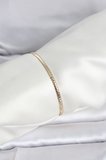 CM 14K Gold Renk Yassı Zincir Model Kadın Bileklik 5886