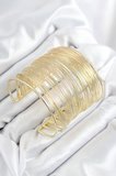 Pirinç Tel Sarma Model Gold Renk Kadın Bileklilk 5886
