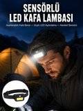 Sensörlü Kamp Lambası Ayarlanabilir Kafa Lambası Kafa Bantlı Yeni Nesil