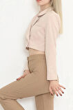 Crop Ceket Bej   1026.1247.