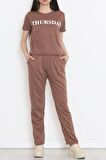 AKSU Jogger Eşofman Takımı Acıkahve - 16601.5238.