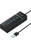 Süper Hızlı 4 Port USB 3.0 Hub Çoklayıcı (5Gbps Veri Aktarımı)