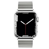 Apple Watch 8 7 6 5 4 3 Se Ultra 42 / 44 / 45 / 49 MM Uyumlu Metal Paslanmaz Çelik Kordon