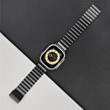Apple Watch 8 7 6 5 4 3 Se Ultra 42 / 44 / 45 / 49 MM Uyumlu Metal Paslanmaz Çelik Kordon