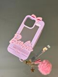 Iphone 14 Pro Max Uyumlu Aynalı Barbie Kılıf Lila