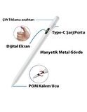 Dijital Göstergeli Universal Kapasitif Stylus Windows Android Ios Tablet Uyumlu Dokunmatik Kalem