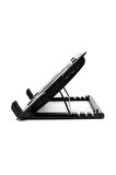 Notebook Laptop Soğutucu 2 Port Usb Hub Yükseklik Ayarlı 