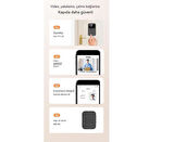 D9  Siyah Akıllı Su Geçirmez Kablosuz Kapı Zili