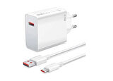 67W Hızlı Şarj  Başlık ve USB Typec 1 M Kablo Şarj Seti