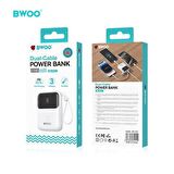 10.000 mAh Kompakt Type-C ve Lightning (iphone) Çıkışlı Led Ekranlı Hızlı Şarj Destekli 3 Çıkışlı Powerbank