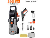 Extra Basınçlı Araç Yıkama Makinesi | 60 Bar 1100W Yüksek Basınçlı Yıkama | Köpük Taban