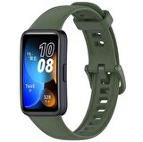 Huawei Band 8 Uyumlu Kordon Silikon Klasik Jel Kayış