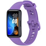 Huawei Band 8 Uyumlu Kordon Silikon Klasik Jel Kayış