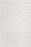 İpek Mekik Halı Almond Gri Bej Geometrik Desenli Kilim