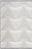 İpek Mekik Halı Somon Bej Geometrik Çizgili Kilim