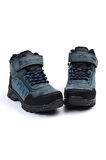 Unisex Çocuk Lacivert Siyah İçi Kürklü Kışlık Termo Taban Suya Soğuğa Dayanıklı Günlük Rahat Outdoor Bot