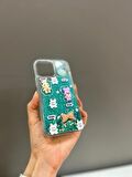 Iphone 13 Pro Max Uyumlu Sevimli Sulu Simli Akışkan Tasarım Kılıf