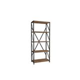 WIND METAL KİTAPLIK CEVİZ