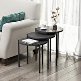 SUNNY 3 LÜ METAL ZİGON SEHPA ANTRASİT