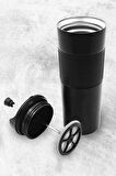 French Press Özellikli 450ML Çelik Termos