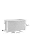 3 Adet Maxi Boy Tela Kumaş Yastık Kıyafet Hurcu 75x40x40 Cm