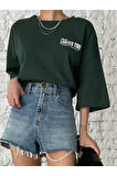 Unisex Limited Time Baskılı Oversize T-shirt