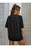 Unisex Los Angeles Baskılı Oversize T-shirt