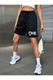 TRENDY NOW Unisex One Baskılı Şort