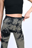 Batik Tayt Desenli Spor Tayt Toparlayıcı Push-Up