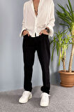 Siyah Boyfriend Jean - Kot Pantolon