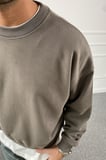Boxy Fit Nakışlı Yıkamalı Yumuşak Dokulu Sweatshirt | STK2105-Sweatshirt