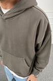 Boxy Fit Kapüşonlu Sweatshirt | STK2108-Sweatshirt