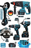 ALLİZER 5 Lİ SET (4 LÜ SET MAVİ+ DAİRE TESTERE  (TEK MAKİNE) 185 MM)