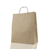 Çanta Kraft 25x31x12 Cm Burgu Sap Kraft 50 ADET