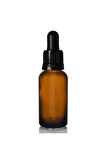 Amber dropper siyah damlalık kapaklı cam şişe 30 ml 5 adet