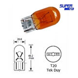 Super Light T20 Dipsiz Turuncu Park Ampulü Tek Duy 1 Adet