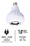  E27 Rgb Led Ampul Uzaktan Kumandalı Bluetooth ve Hoparlör Özelliği