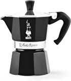Bialetti - Moka Express: 3 Cups Ocak Üstü Espresso Pişirici - 130ml - Siyah Renk - Alüminyum Gövde