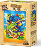 Art Puzzle Kids Okul Yolu 16 Parça Ahşap Puzzle